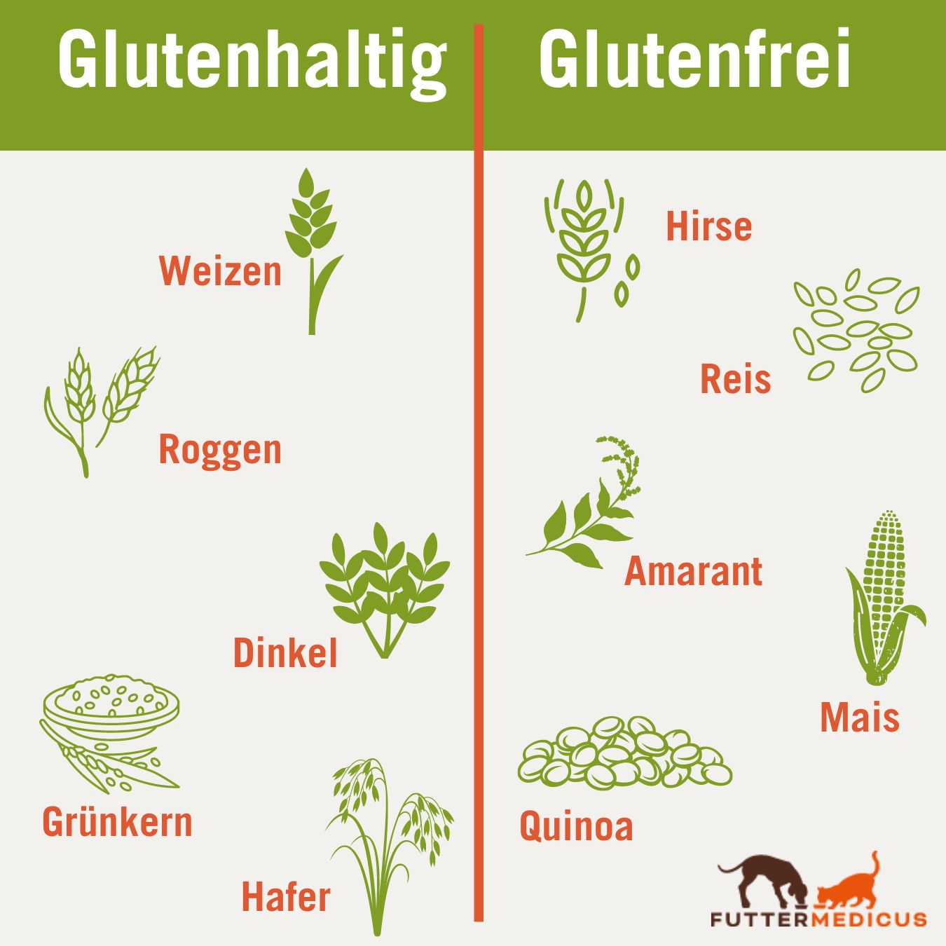 Kohlenhydrate I Glutenfrei oder Glutenhaltig I Futtermittelkunde