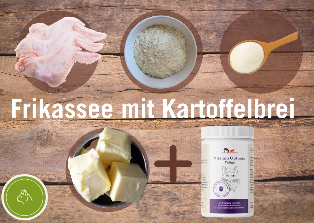 Kochrezepte Katze I Hühnerfrikassee mit Kartoffelbrei