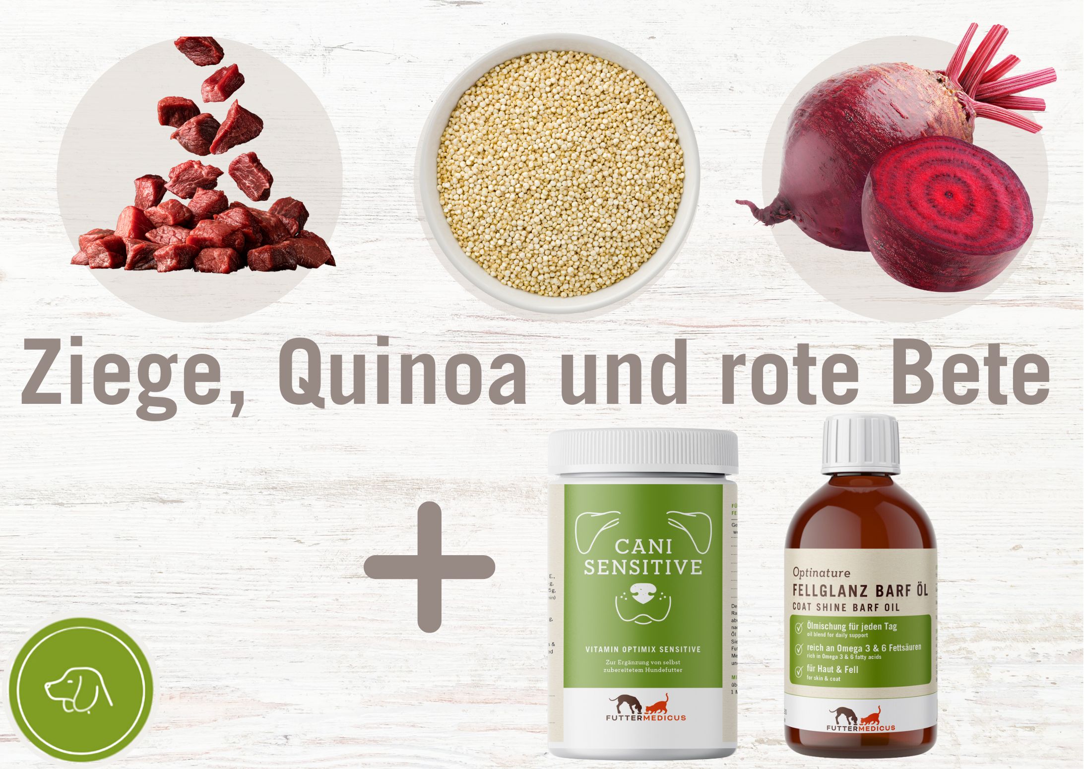 Kochrezepte Hund I Ziege, Quinoa und Rote Beete