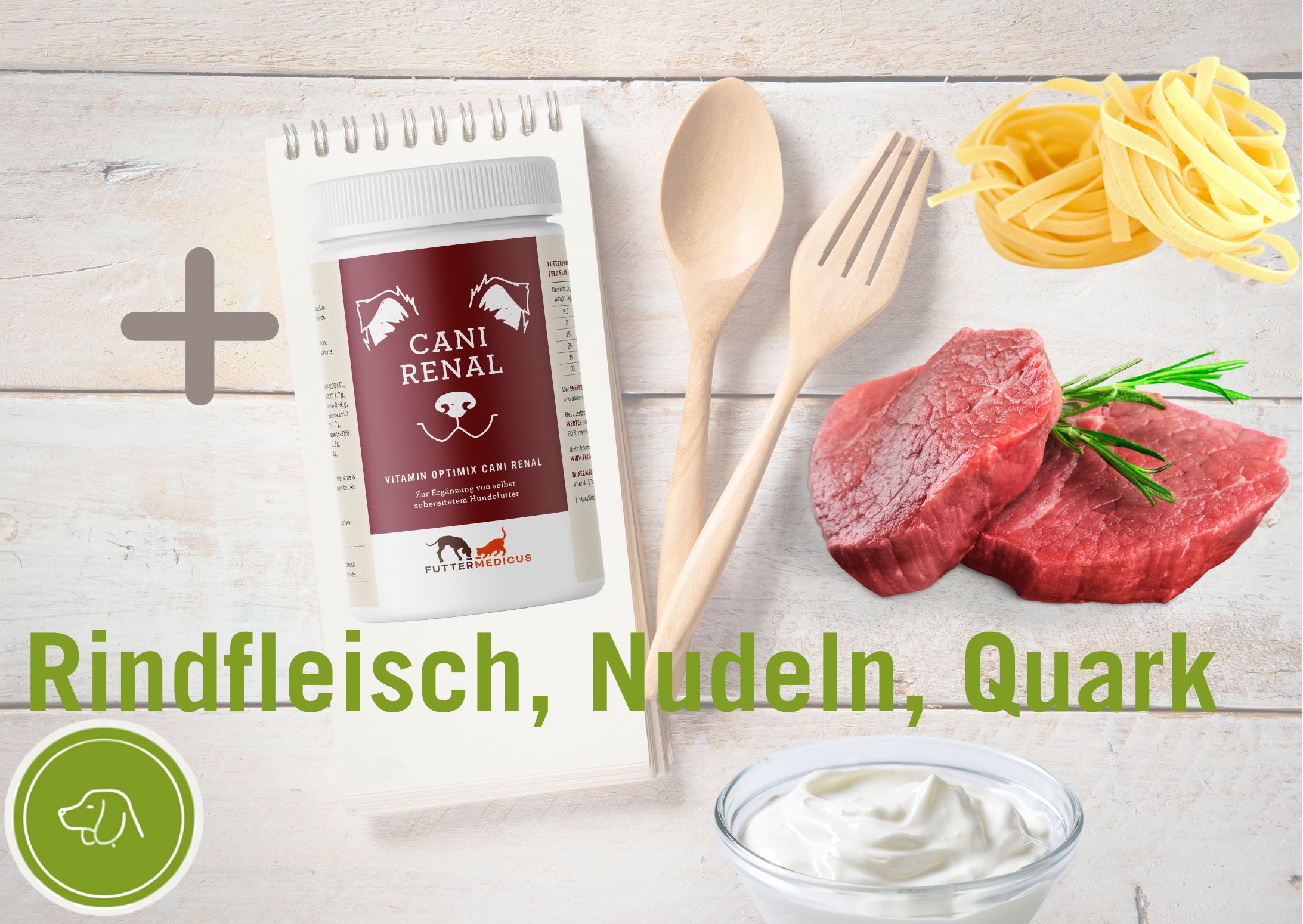 Kochrezepte Hund I Nierendiät Rindfleisch mit Nudeln und Quark