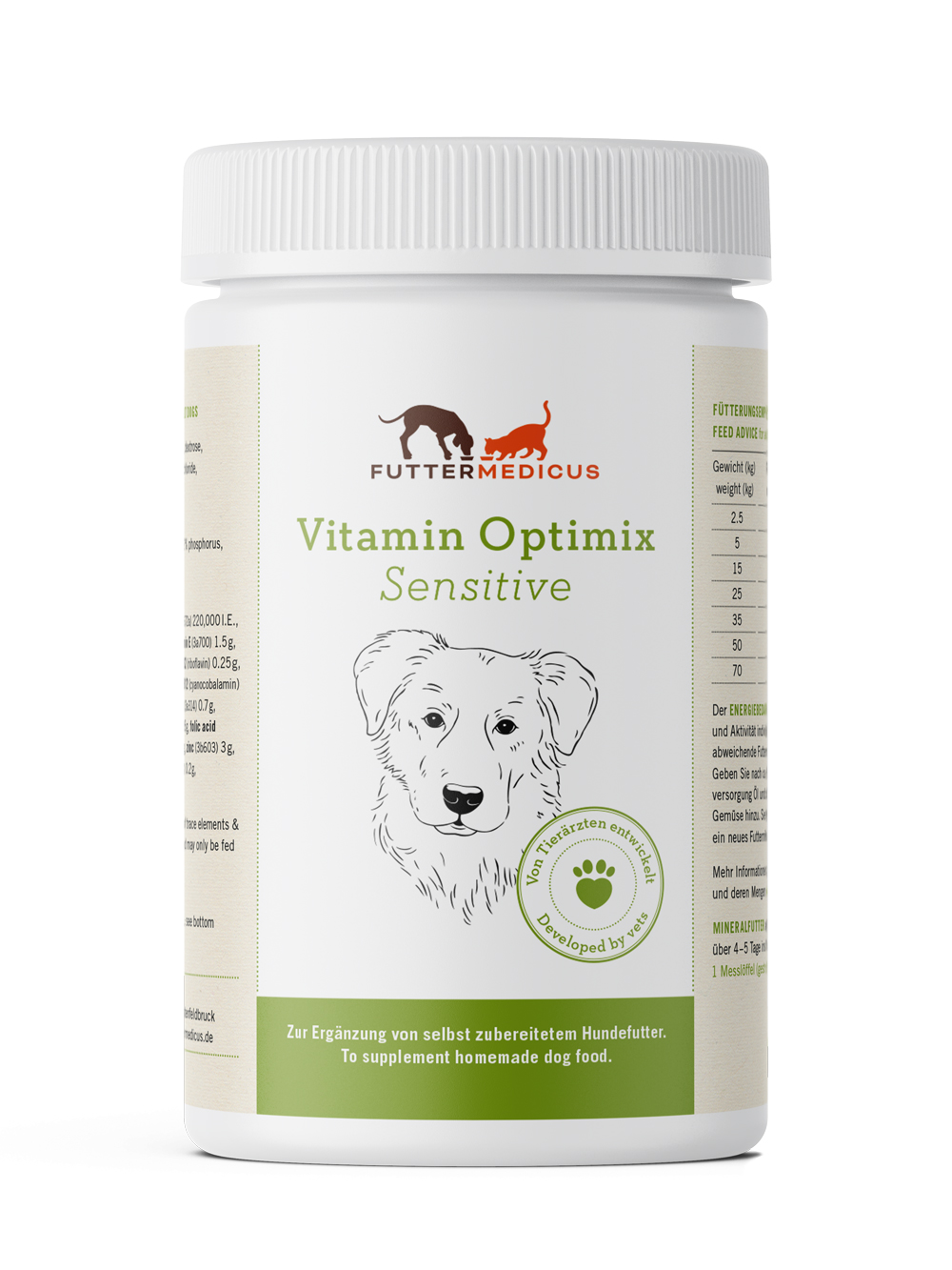 Vitamin Optimix Sensitive 250g | Futterzusatz für sensible Hunde