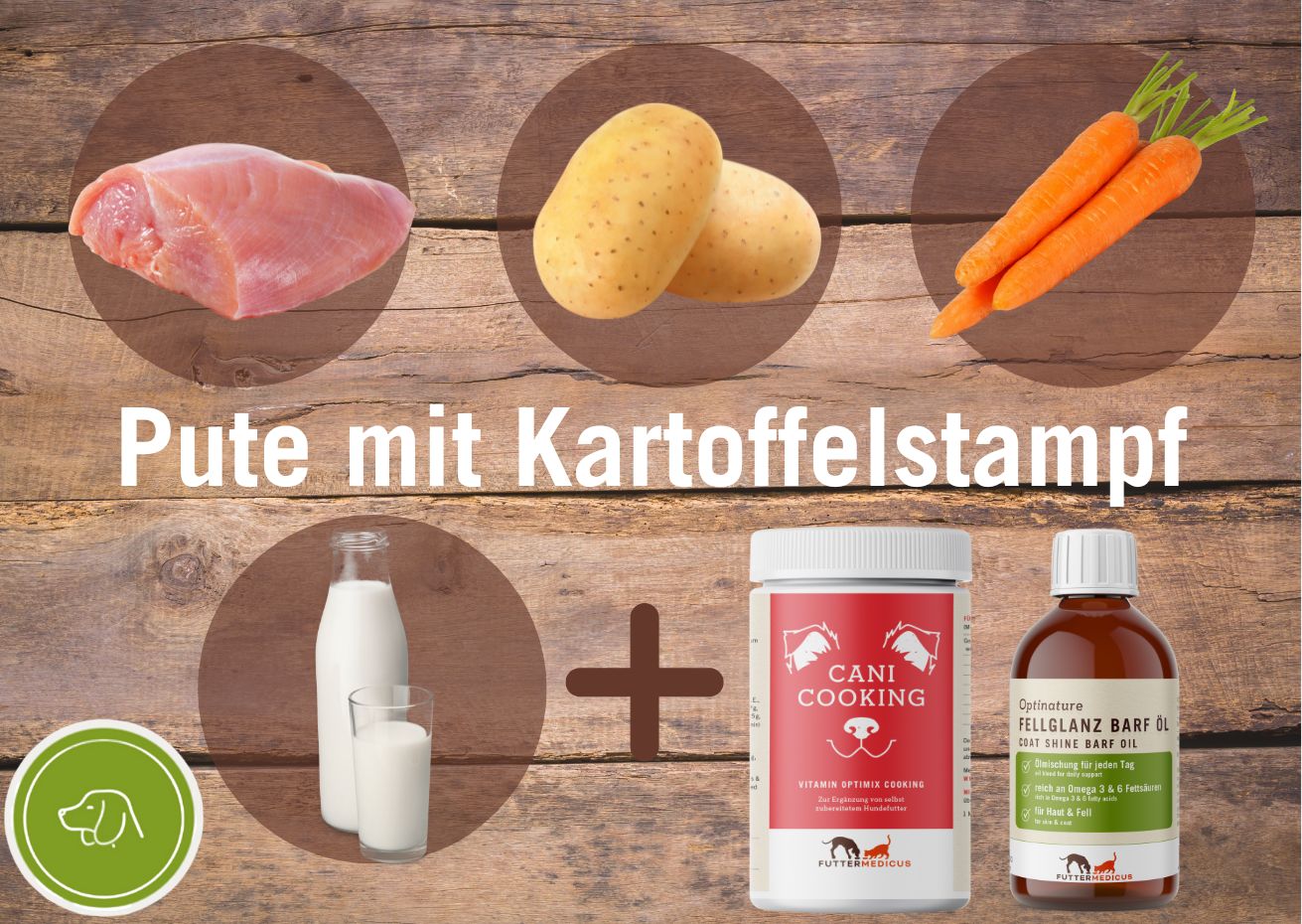 Kochrezepte Hund I Pute mit Kartoffelstampf