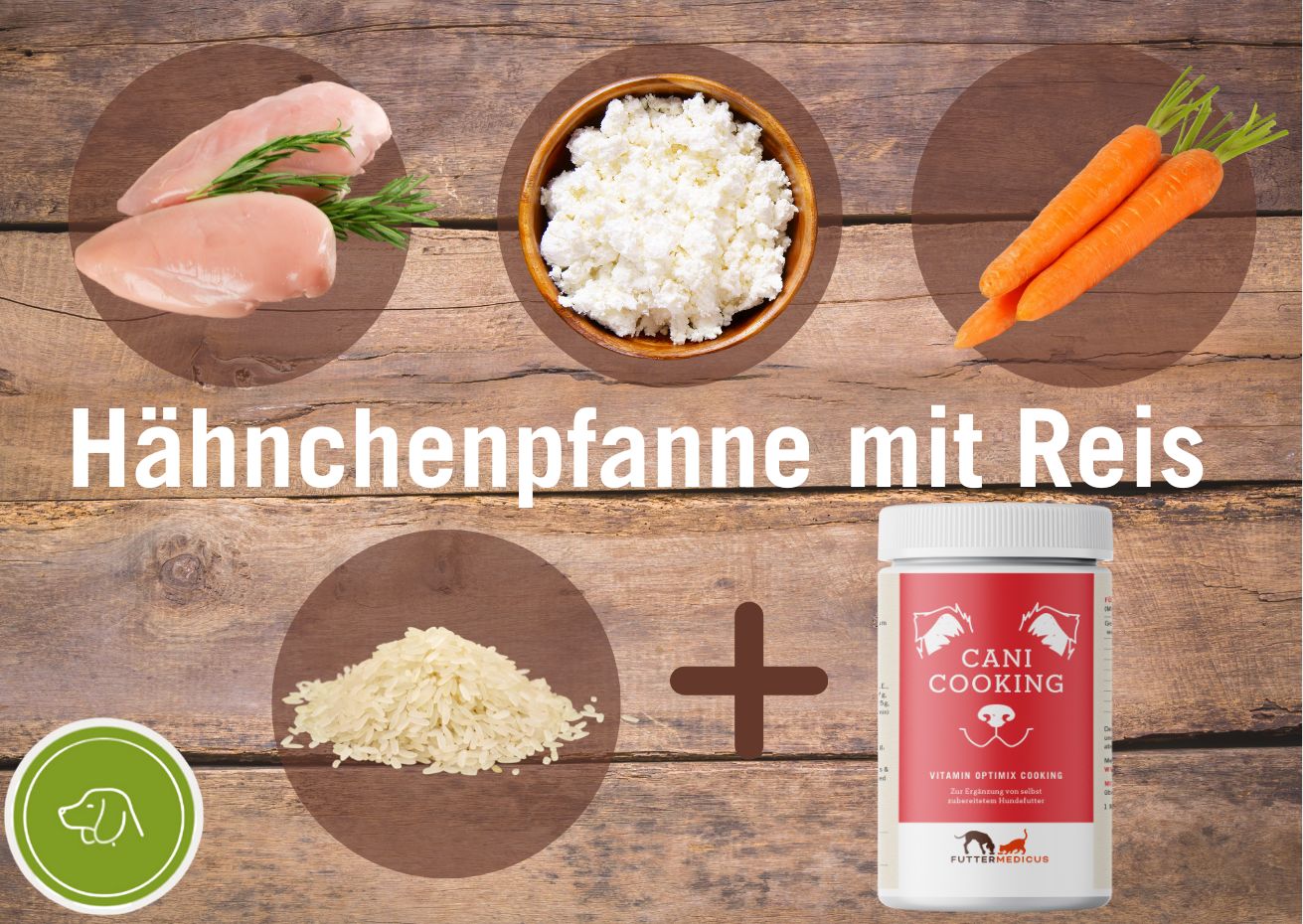 Kochrezepte Hund I Hänchenpfanne mit Reis und Karotten